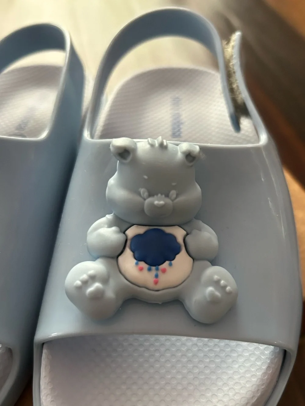 Mini Melissa Light Blue Kids' Bear Slide Sandals